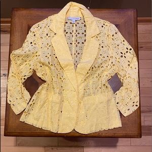 SOLD Yellow, Spring Time, Cutout Blazer.